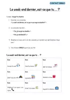 Vorschau - Arbeitsblätter - Contact Bingo - passé composé - Seite 3