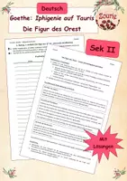 Vorschau - Arbeitsblätter - Material-Sammlung: Goethe - Iphigenie auf Tauris Sek II - Seite 1