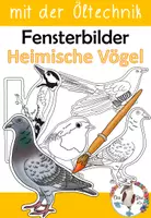 Vorschau - Mal- und Bastelvorlagen - Vögel - Fensterbilder mit der Öltechnik - Deckblatt