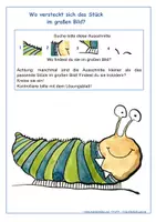 Vorschau - Arbeitsblätter - Wahrnehmungsübungen - visuelle Wahrnehmung fördern - Ausschnitte finden - Seite 2