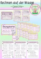 Vorschau - Arbeitsblätter - Waagen im Gleichgewicht (flexibles Rechnen: Alle Grundrechenarten) - Deckblatt