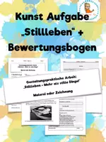 Vorschau - Unterrichtsreihen - Gestaltungspraktische Aufgabe Stillleben und Bewertungsbogen - Deckblatt