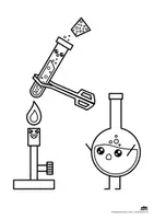 Vorschau - Mal- und Bastelvorlagen - Kostenloses Ausmalbild für den Chemie Unterricht - Seite 2