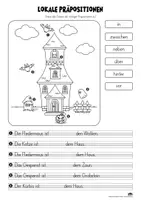 Vorschau - Arbeitsblätter - Kostenloses Arbeitsblatt Lokale Präpositionen 2 (Spukschloss) - Seite 3