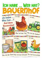 Vorschau - Spiele - Ich habe, Wer hat? Bauernhof (Tiere und Dinge) - Deckblatt
