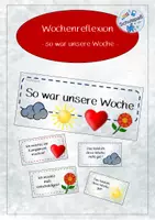 Vorschau - Fördermaterial/Inklusion - Wochenreflexion - So war unsere Woche! - Deckblatt