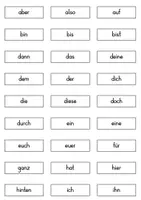 Vorschau - Spiele - Blitzlesewörterbingo - Seite 1
