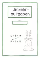 Vorschau - Arbeitsblätter - Umkehraufgaben- Klasse 1 (Zahlenraum bis 20) - Seite 1