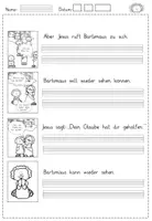 Vorschau - Arbeitsblätter - Jesus hilft Bartimäus (Religion Grundschule Bibel Klasse 2-3) - Seite 3
