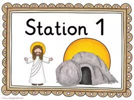 Vorschau - Anderer Materialtyp - Stationenschilder OSTERN - Deckblatt