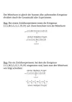 Vorschau - Arbeitsblätter - Grundbegriffe der Stochastik (Mittelwert, Erwartungswert, Wahrscheinlichkeitsverteilung, Häufigkeitsverteilung) - Seite 2