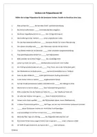 Vorschau - Arbeitsblätter - Verben mit Präposition B2 (mit Lösung) - Deckblatt