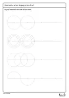 Vorschau - Arbeitsblätter - Zirkel-Kunst – Muster zeichnen mit dem Zirkel - Seite 1