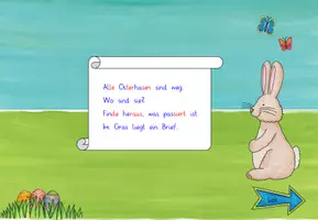 Vorschau - Fördermaterial/Inklusion - Interaktive Lesespur zum Thema Ostern für Klasse 1 - Seite 2