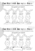 Vorschau - Arbeitsblätter - Der Hase mit der roten Nase - differenziertes Übungsheft (Klasse 1|2) - Seite 2