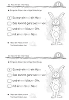 Vorschau - Arbeitsblätter - Der Hase mit der roten Nase - differenziertes Übungsheft (Klasse 1|2) - Seite 3