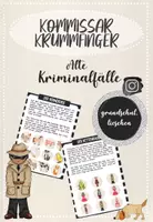 Vorschau - Arbeitsblätter - Tätersuche > Alte Kriminalfälle von Kommissar Krummfinger - Deckblatt