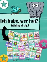 Vorschau - Spiele - Lesespiel Frühling ab Jg. 2 - Deckblatt