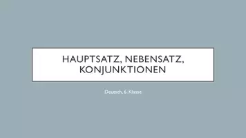Vorschau - Fördermaterial/Inklusion - Hauptsatz, Nebensatz: Übungen mit Lösung (Deutsch 6/7) - Deckblatt