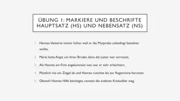 Vorschau - Fördermaterial/Inklusion - Hauptsatz, Nebensatz: Übungen mit Lösung (Deutsch 6/7) - Seite 2