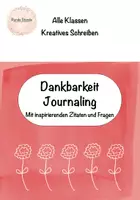 Vorschau - Arbeitsblätter - Jounaling Teens - Dankbarkeit - Deckblatt
