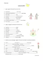Vorschau - Arbeitsblätter - simple past - was or were/ wasn't or weren't - Deckblatt