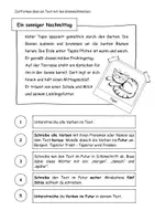 Vorschau - Arbeitsblätter - Freebie Zeitformen Text Arbeitsblatt Grammatikkatzen - Deckblatt