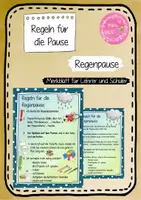 Vorschau - Poster - Regeln für die Regenpause - Deckblatt