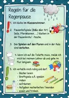 Vorschau - Poster - Regeln für die Regenpause - Seite 1
