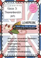 Vorschau - Stundenentwürfe - Lehrprobe - Have you seen my pet? - Hauptfach Englisch - Deckblatt