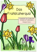 Vorschau - Spiele - Frühblüher - Das Quiz ab Klasse 2 - Deckblatt
