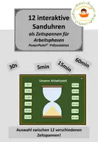 Vorschau - Interaktives Material - 12 Interaktive Sanduhren als PowerPoint© - Deckblatt