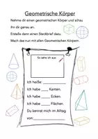 Vorschau - Arbeitsblätter - Geometrische Körper - Eigenschaften üben - Seite 2