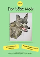 Vorschau - Mal- und Bastelvorlagen - Kunst - Der böse Wolf - Deckblatt