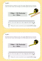 Vorschau - Fördermaterial/Inklusion - Mini Heft Meter und Zentimeter Übungsheft - Seite 2