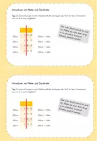 Vorschau - Fördermaterial/Inklusion - Mini Heft Meter und Zentimeter Übungsheft - Seite 3