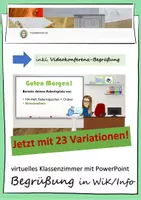 Vorschau - Präsentationen/Tafelbilder - virtuelles Klassenzimmer im Fach WiK / INFORMATIK - Deckblatt