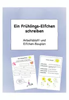 Vorschau - Arbeitsblätter - Ein Frühlingselfchen schreiben - Deckblatt