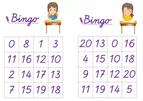 Vorschau - Arbeitsblätter - Bingo Zahlenraum 0 bis 20 - 26 Spielfelder - SAS - Seite 2