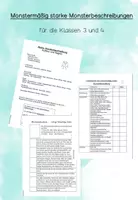 Vorschau - Arbeitsblätter - Aufgaben zur Erarbeitung von Monsterbeschreibungen - Deckblatt