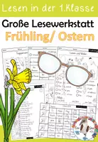Vorschau - Arbeitsblätter - Große Lesewerkstatt für die 1. Klasse - Lesen im Anfangsunterricht - Deckblatt