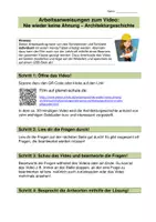Vorschau - Stundenentwürfe - KUNST: Fragen zum Film über Architekturgeschichte (PDF/doc) - Seite 1
