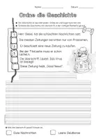 Vorschau - Arbeitsblätter - Ordne die Geschichte: Good News (3-fach differenziert) FREEBIE - Seite 1