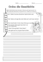 Vorschau - Arbeitsblätter - Ordne die Geschichte: Good News (3-fach differenziert) FREEBIE - Seite 3
