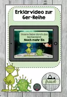Vorschau - Arbeitsblätter - Erklärvideo- Einführung der Einmaleinsreihe: 6er-Reihe - Deckblatt