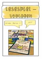 Vorschau - Mal- und Bastelvorlagen - Lesespiel »Ich habe... Wer hat...?« Blankovorlagen - Deckblatt