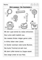 Vorschau - Arbeitsblätter - Lesespur Buchstabeneinführung L - Seite 3