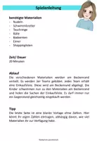 Vorschau - Arbeitsblätter - Shoppingtour Einkaufsliste - Seite 1