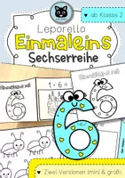 Vorschau - Unterrichtsreihen - Leporello Sechserreihe | Einführung Einmaleins - Deckblatt