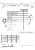 Vorschau - Arbeitsblätter - Lesespaziergang Frühling - 4 Differenzierungen - Seite 2